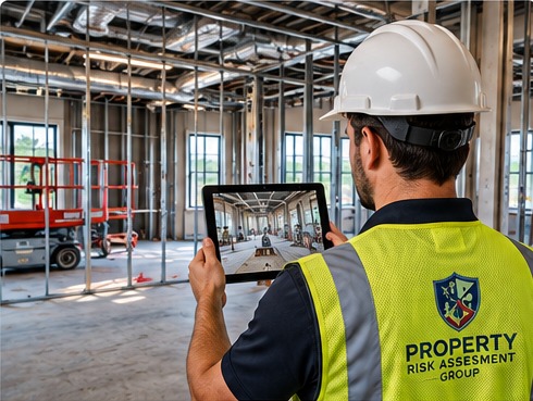 Work site and workplace risk assessment in a construction setting